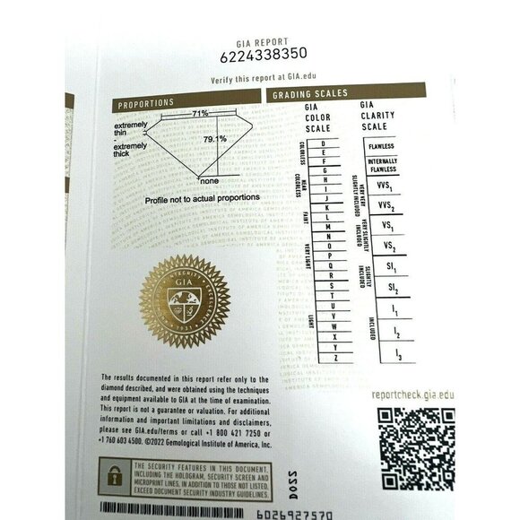 GIA Certified Loose Diamond 0.78ct I VVS2 Emerald Shape For an Engagemen… - Picture 10 of 12